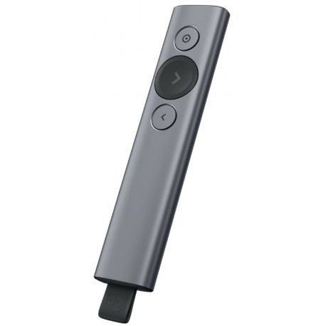 Logitech Spotlight Plus - Presentation remote control - 3 buttons - slate - 0