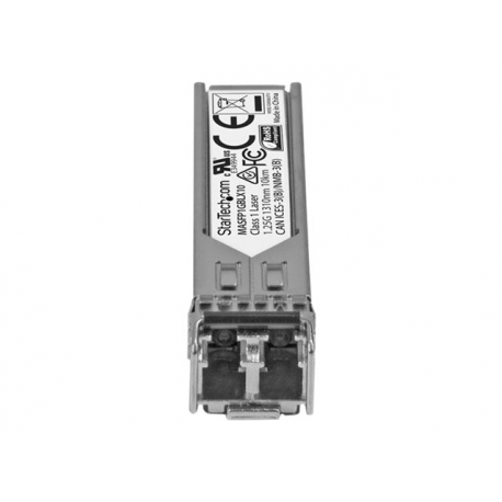 StarTech.com Cisco Meraki MA-SFP-1GB-LX10 Compatible SFP Module, 1000BASE-LX, 1GbE SMF Optic Transceiver, 1GE Gigabit Ethernet LC Connector, 10km, 1310nm Cisco Meraki MS225, MX400, MS250 - Lifetime Warranty (MASFP1GBLX10) - SFP (mini-GBIC) transceiver module (equivalent to: Juniper SFP-1GE-LX) - GigE - 1000Base-LX - LC single-mode - up to 10 km - 1310 nm - 1