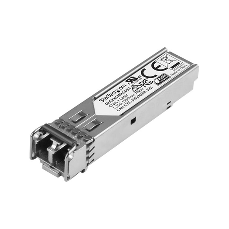 StarTech.com Cisco GLC-ZX-SM-RGD Compatible SFP Module, 1000BASE-ZX, 1GbE SMF Optic Transceiver, LC Connector, 70km, 1550nm, DDM, Cisco ASR920, IE2000IE4000, Mini GBIC Transceiver Module - Lifetime Warranty (GLCZXSMRGDST) - SFP (mini-GBIC) transceiver module (equivalent to: Cisco GLC-ZX-SM-RGD) - GigE - 1000Base-ZX - LC single-mode - up to 70 km - 1550 nm - 0