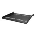 StarTech.com 1U Vented Server Rack Cabinet Shelf, 16in Deep Fixed Cantilever Tray, Rackmount Shelf for 19" AV / Data / Network Equipment Enclosure w /  Cage Nuts & Screws, 44lbs Weight Capacity - 1U Network Rack Shelf (CABSHELF116V) - Rack shelf - black - 1U - 16" - for P / N: CABSHELF116