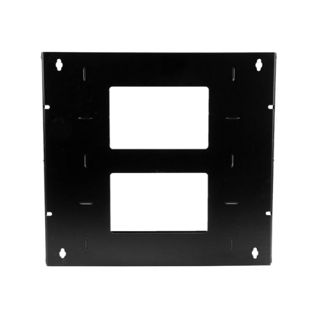 StarTech.com 8U Open Frame Wall Mount Network Rack w /  Built in Shelf - 2-Post Adjustable Depth (12" to 18") Equipment Rack - 75.2lbs (WALLSHELF8U) - Rack (wall mount) - black - 8U - 19" - for P / N: CABSCRWS1032 - 4