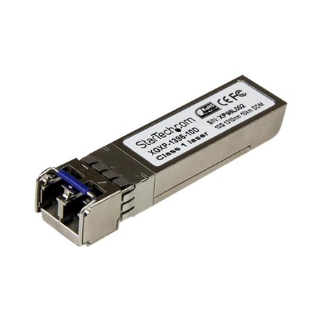 StarTech.com Cisco SFP-10G-LR Compatible SFP+ Module, 10GBASE-LR, 10GbE SMF Optic Transceiver, 10GE Gigabit Ethernet SFP+, LC Connector, 10km, 1310nm, DDM, Cisco Firepower, ASR9000, C9300 - Lifetime Warranty (SFP10GLRST) - SFP+ transceiver module (equivalent to: Cisco SFP-10G-LR) - 10 GigE - 10GBase-LR - LC single-mode - up to 10 km - 1310 nm - for P / N: PEX10GSFP - 2