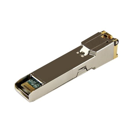 StarTech.com Cisco GLC-T Compatible SFP Module, 1000BASE-T, SFP to RJ45 Cat6 / Cat5e, 1GE Gigabit Ethernet SFP, RJ-45 (Copper) 100m, Cisco Firepower, ASR920, IE2000, Mini GBIC Transceiver - Lifetime Warranty (GLCT10PKST) - SFP (mini-GBIC) transceiver module (equivalent to: Cisco GLC-T) - GigE - 1000Base-T - RJ-45 - up to 100 m (pack of 10) - 5