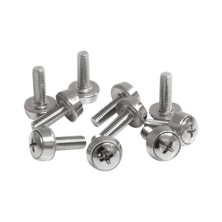 StarTech.com M5 x 12mm - Screws - 100 Pack - M5 Mounting Screws for Server Rack & Cabinet (CABSCREWSM5) - Screw kit (pack of 100) - for P / N: RACK-18U-20-WALL-OA, RACK-21U-20-WALL-OA, RACK-24U-20-WALL-OA, RK3236BKF, WALLMOUNT4 - 2