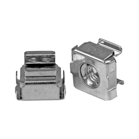 StarTech.com M5 Cage Nuts - 100 Pack - M5 Mounting Cage Nuts for Server Rack & Cabinet (CABCAGENUTS2) - Cage nuts (pack of 100) - for P / N: RACK-18U-20-WALL-OA, RACK-21U-20-WALL-OA, RACK-24U-20-WALL-OA, RK3236BKF, WALLMOUNT4 - 1