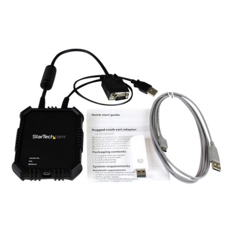 StarTech.com USB Crash Cart Adapter with File Transfer and Video Capture - Laptop to Server KVM Console - Portable & Rugged (NOTECONS02X) - KVM switch - 1 x KVM port(s) - 1 local user - desktop - 3