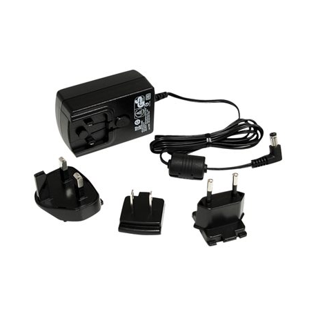 StarTech.com DC Adapter - 12V Adapter - 1.5A - Universal Power Adapter - AC Adapter - DC Power Supply - DC Power Cord - Replacement Adapter (IM12D1500P) - Power adapter - AC 100-240 V - black - for P / N: IES81GW, ST121HDBTL, ST121HDBTSC, SV231DPDDUA2, SV431DPDDUA2, SV431DPUA2, SVA12M5NA - 3