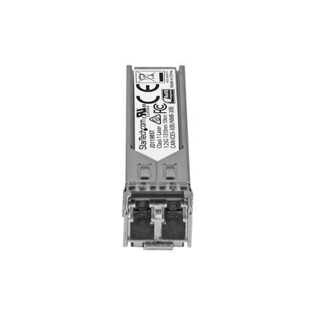 StarTech.com HPE JD119B Compatible SFP Module, 1000BASE-LX, 1GbE Single Mode (SMF) Fiber Optic Transceiver, 1GE Gigabit Ethernet SFP, LC Connector, 10km, 1310nm, DDM, HPE 5900, 12500, 5500 - Lifetime Warranty (JD119BST) - SFP (mini-GBIC) transceiver module (equivalent to: HP JD119B) - GigE - 1000Base-LX - LC single-mode - up to 10 km - 1310 nm - 3