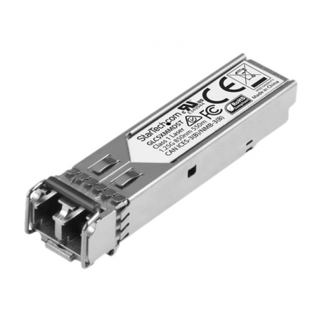 StarTech.com Cisco GLC-SX-MMD Compatible SFP Module, 1000BASE-SX, 1GbE Multimode Fiber MMF Optic Transceiver, 1GE Gigabit Ethernet SFP, LC 550m, 850nm, DDM, Cisco Firepower, ASR920, IE2000 - Lifetime Warranty (GLCSXMMDST) - SFP (mini-GBIC) transceiver module (equivalent to: Cisco GLC-SX-MMD) - GigE - 1000Base-SX - LC multi-mode - up to 550 m - 850 nm - 1