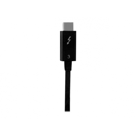 StarTech.com 40Gbps Thunderbolt 3 Cable - 1.6ft / 0.5m - Black - 5k 60Hz / 4k 60Hz - Certified TB3 USB-C Charger Cord w /  100W Power Delivery (TBLT34MM50CM) - Thunderbolt cable - USB-C (M) to USB-C (M) - Thunderbolt 3  /  USB  /  DisplayPort - 50 cm - black - for P / N: PEXUSB321C, TB33A1C, TB3DK2DHV, TB3DK2DHVUE, TB3DK2DPPDUE, TB3DKDPMAW, TB3DKDPMAWUE - 4