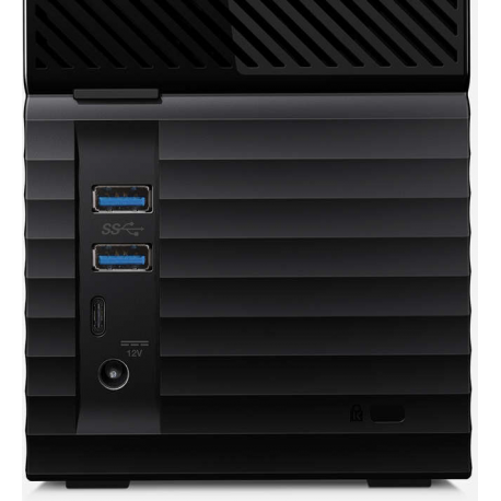 WD My Book Duo WDBFBE0160JBK - Hard drive array - 16 TB - 2 bays - HDD 8 TB x 2 - USB 3.1 (external) - 1