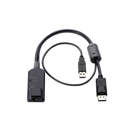 HPE KVM Console USB / DisplayPort Interface Adapter - Video / USB adapter - RJ-45 (F) to USB, DisplayPort (M) - 1