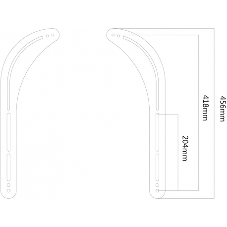 Neomounts by Newstar Select NM-USP100 - Mounting kit (2 mounting brackets) - for sound bar - black - for Sonos PLAYBAR - 13