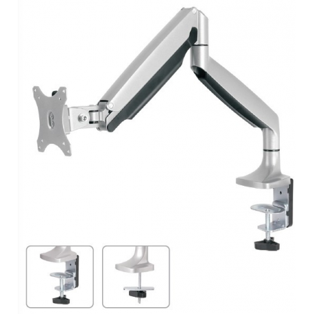 Neomounts by Newstar Select NM-D750 - Mounting kit - for LCD display (full-motion) - silver - screen size: 10"-32" - clamp mountable, grommet, desk-mountable - 2