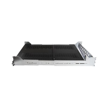 StarTech.com 2U Vented Sliding Server Rack Shelf w /  Cable Management Arm - 27.7 to 31.6in Adjustable Mounting Depth - 50lb - 24in Deep - Rack shelf - black - 2U - 19" - for P / N: RK1233BKM, RK2433BKM, RK2537BKM, RK3236BKF, RK4236BKB, RK4242BK24, RK4242BK30 - 0