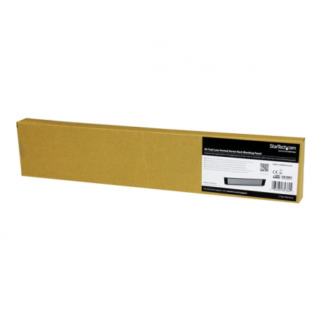 StarTech.com 2U Tool-Less Vented Blank Rack Panel - Blank panel - front - black - 2U - 19" - for P / N: RK2433BKM, RK2537BKM, RK3236BKF, RK4236BKB, RK4242BK24, RK4242BK30, RKQMCAB12V2 - 1