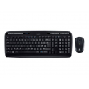 Logitech Wireless Combo MK330 - Keyboard and mouse set - wireless - 2.4 GHz - US International - black
