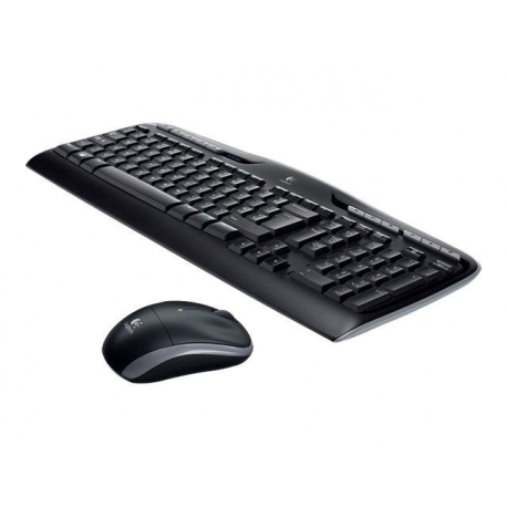 Logitech Wireless Combo MK330 - Keyboard and mouse set - wireless - 2.4 GHz - US International - black - 3