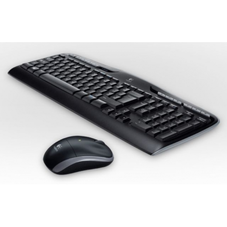 Logitech Wireless Combo MK330 - Keyboard and mouse set - wireless - 2.4 GHz - US International - black - 4