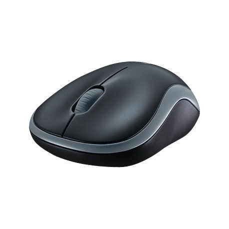 Logitech M185 - Mouse - optical - wireless - 2.4 GHz - USB wireless receiver - grey - 7
