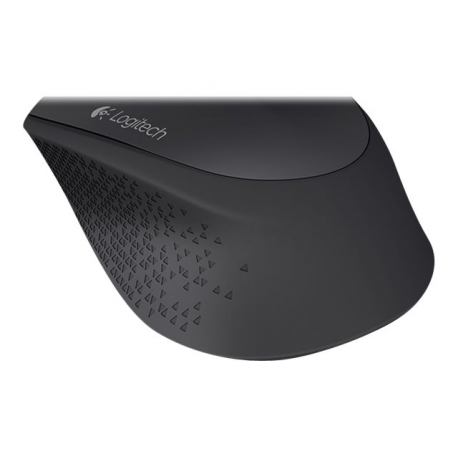 Logitech M280 - Mouse - right-handed - optical - 3 buttons - wireless - 2.4 GHz - USB wireless receiver - black - 5