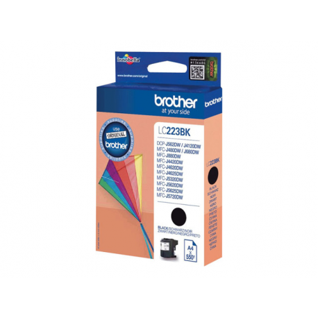 Brother LC223BK - Black - original - ink cartridge - for Brother DCP-J4120, J562, MFC-J4625, J480, J5320, J680, J880; Business Smart MFC-J4420 - 2