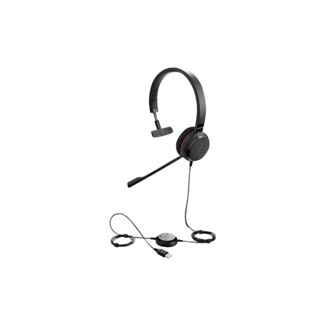 Jabra Evolve 20 UC mono - Headset - on-ear - wired - USB - 1
