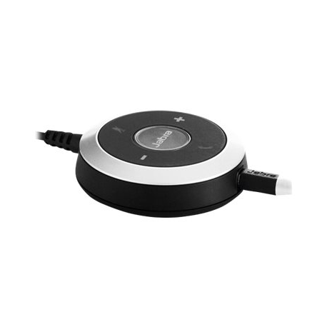 Jabra Evolve 80 UC stereo - Headset - full size - wired - active noise cancelling - 3.5 mm jack - 6