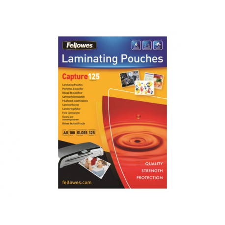 Fellowes - 100-pack - glossy - A5 - lamination pouches - 0