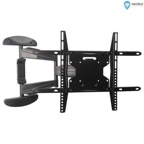 4World - Bracket - for flat panel - black - screen size: 30"-75" - wall-mountable - 0