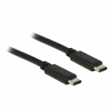 DeLOCK - USB cable - USB-C (M) to USB-C (M) - USB 2.0 - 1 m - black