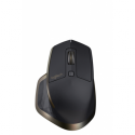 Logitech MX Master - Mouse - laser - 5 buttons - wireless - Bluetooth, 2.4 GHz - USB wireless receiver - meteorite