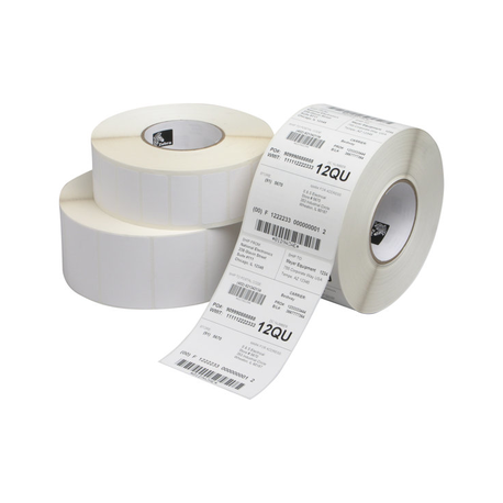 Zebra Z-Perform 1000T - Paper - matte - permanent acrylic adhesive - coated - white - 25.4 x 38.1 mm 51800 label(s) (10 roll(s) x 5180) labels - for S Series 105, 160; Stripe S600; TLP 2746; Xi Series 140; Z Series Z4000, Z4M, Z6000, Z6M - 0