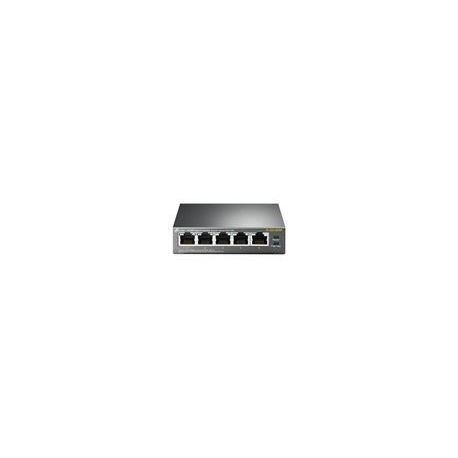 TP-LINK TL-SG1005P - Switch - unmanaged - 4 x 10 / 100 / 1000 (PoE) + 1 x 10 / 100 / 1000 - desktop - PoE (56 W) - 1