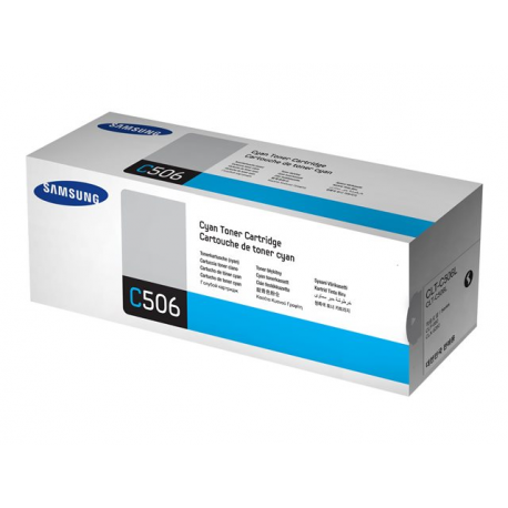 Samsung CLT-C506L - High Yield - cyan - original - toner cartridge (SU038A) - for Samsung CLP-680DW, CLP-680ND, CLX-6260FD, CLX-6260FR, CLX-6260FW, CLX-6260ND - 1