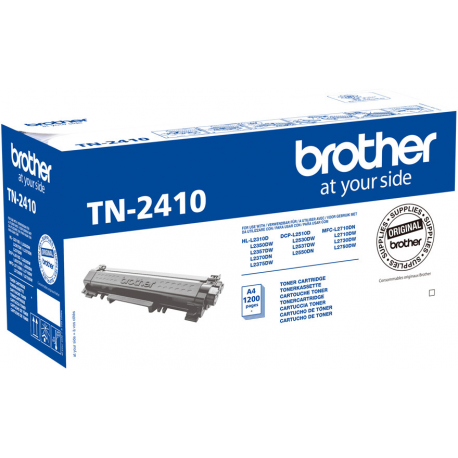 Brother TN2410 - Black - original - toner cartridge - for Brother DCP-L2510, L2530, L2537, L2550, HL-L2350, L2370, L2375, MFC-L2713, L2730, L2750 - 3