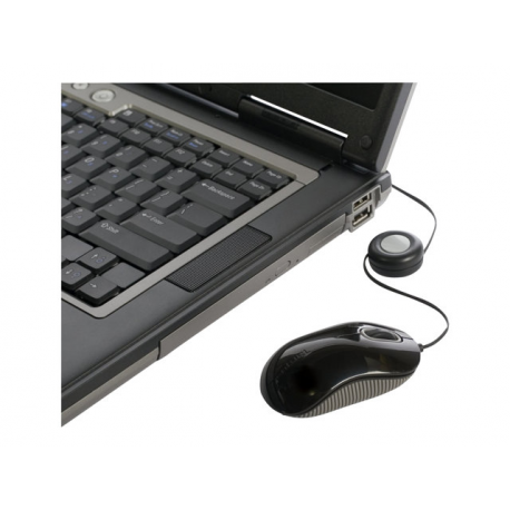 Targus - Mouse - right and left-handed - optical - 3 buttons - wired - USB - black - 7