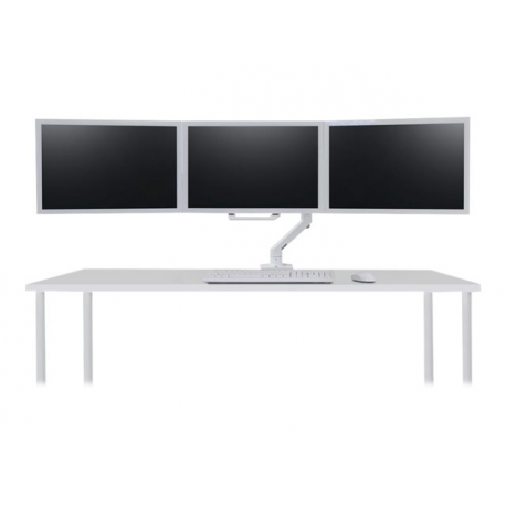 Ergotron HX - Mounting component (handle, 3 pivots, triple hinged bow) - for 3 LCD displays - white - screen size: up to 24" - arm mountable - 2