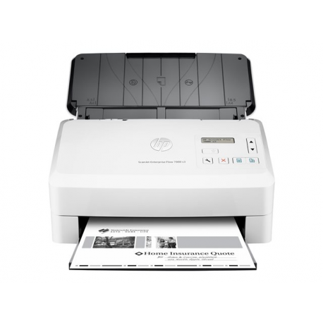 HP ScanJet Enterprise Flow 7000 s3 - Document scanner - Duplex - 216 x 3100 mm - 600 dpi x 600 dpi - up to 75 ppm (mono) - ADF (80 sheets) - up to 7500 scans per day - USB 3.0, USB 2.0 - 1