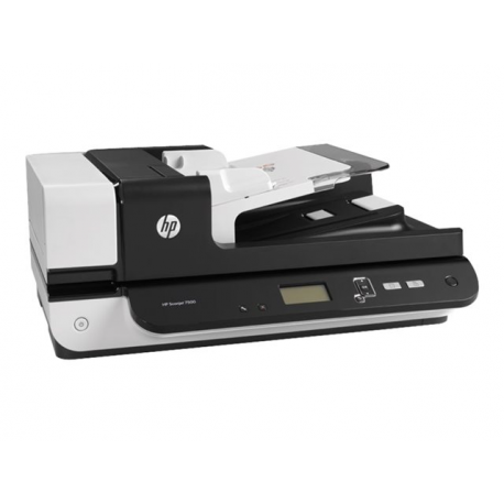 HP ScanJet Enterprise Flow 7500 - Document scanner - CCD - Duplex - 216 x 864 mm - 600 dpi x 600 dpi - up to 50 ppm (mono)  /  up to 50 ppm (colour) - ADF (100 sheets) - up to 3000 scans per day - USB 2.0 - 9