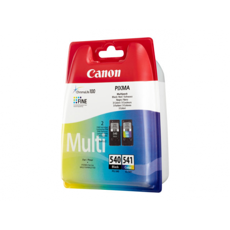 Canon PG-540  /  CL-541 Multipack - 2-pack - black, colour (cyan, magenta, yellow) - original - ink tank - for PIXMA MG3150, MG3510, MG3550, MG3650, MG4250, MX395, MX475, MX525, MX535, TS5150, TS5151 - 2