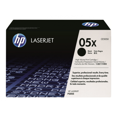 HP 05X - High Yield - black - original - LaserJet - toner cartridge (CE505X) - for LaserJet P2054, P2055, P2056, P2057 - 5