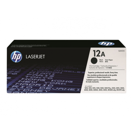 HP 12A - 2-pack - black - original - LaserJet - toner cartridge (Q2612AD) - for LaserJet 10XX, 30XX, M1005, M1319 - 3
