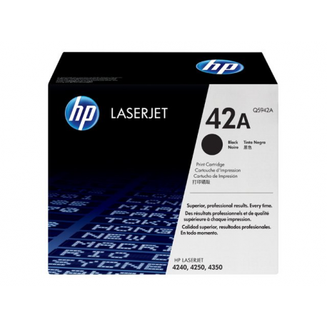 HP 42A - Black - original - LaserJet - toner cartridge (Q5942A) - for LaserJet 4240, 4250, 4350 - 3