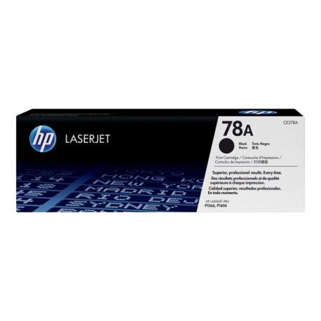 HP 78A - Black - original - LaserJet - toner cartridge (CE278A) - for LaserJet Pro M1536dnf, P1566, P1606DN, P1607dn, P1608dn, P1609dn - 2