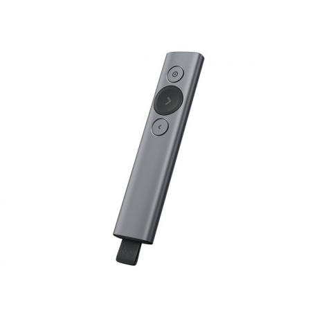 Logitech Spotlight Plus - Presentation remote control - 3 buttons - slate - 8
