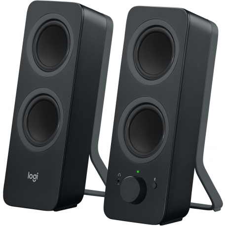 Logitech Z207 - Speakers - for PC - 2.0-channel - wireless - Bluetooth - 5 Watt (Total) - black - 0