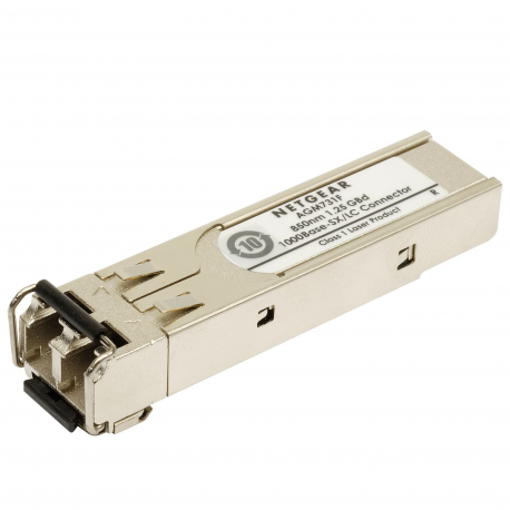 NETGEAR ProSafe AGM731F - SFP (mini-GBIC) transceiver module - GigE - 1000Base-SX - LC multi-mode - for NETGEAR M4300-28G-PoE+ - 2