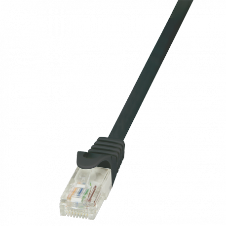 LogiLink - Patch cable - RJ-45 (M) to RJ-45 (M) - 1.5 m - UTP - CAT 5e - black - 0