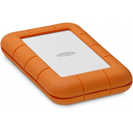 LaCie Rugged Secure STFR2000403 - Hard drive - encrypted - 2 TB - external (portable) - USB 3.1 Gen 1 (USB-C connector) - 256-bit AES - with 2 years Rescue Data Recovery Service Plan - 1